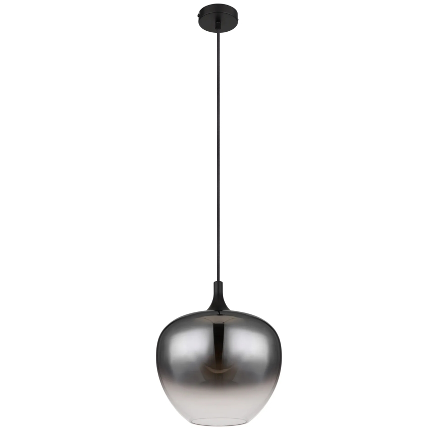 Globo - Kattokruunu johdossa 1xE27/60W/230V halkaisija 29 cm musta