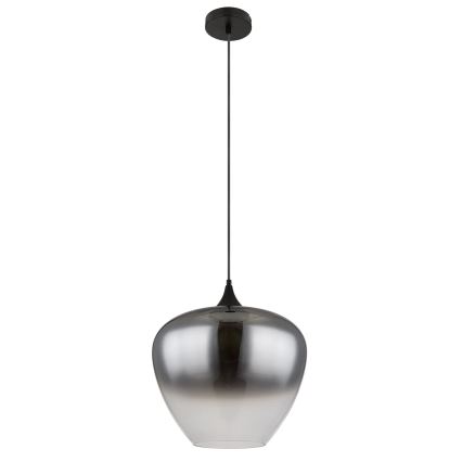 Globo - Kattokruunu johdossa 1xE27/60W/230V halkaisija 40 cm musta
