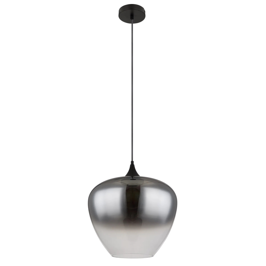 Globo - Kattokruunu johdossa 1xE27/60W/230V halkaisija 40 cm musta