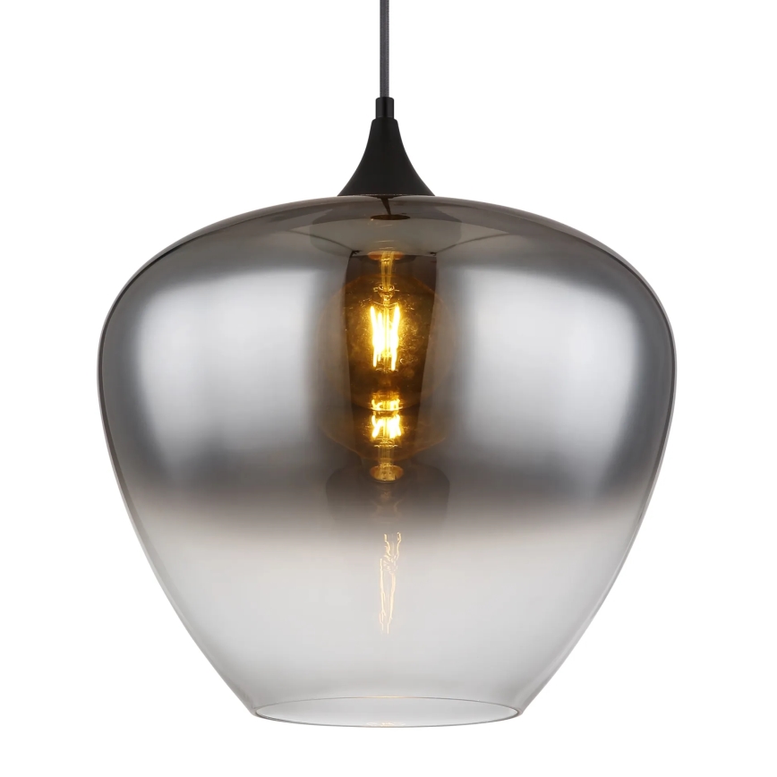 Globo - Kattokruunu johdossa 1xE27/60W/230V halkaisija 40 cm musta