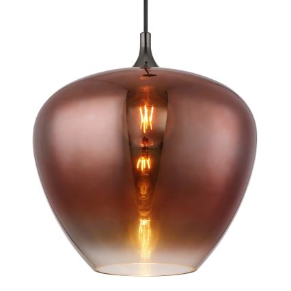 Globo - Kattokruunu johdossa 1xE27/60W/230V halkaisija 40 cm kupari