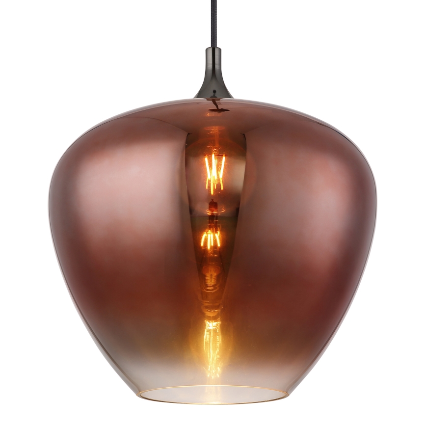 Globo - Kattokruunu johdossa 1xE27/60W/230V halkaisija 40 cm kupari