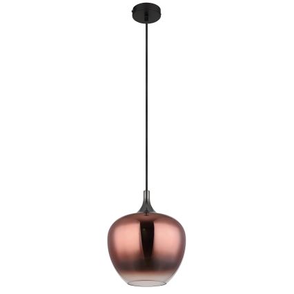 Globo - Kattokruunu johdossa 1xE27/60W/230V halkaisija 24 cm kupari