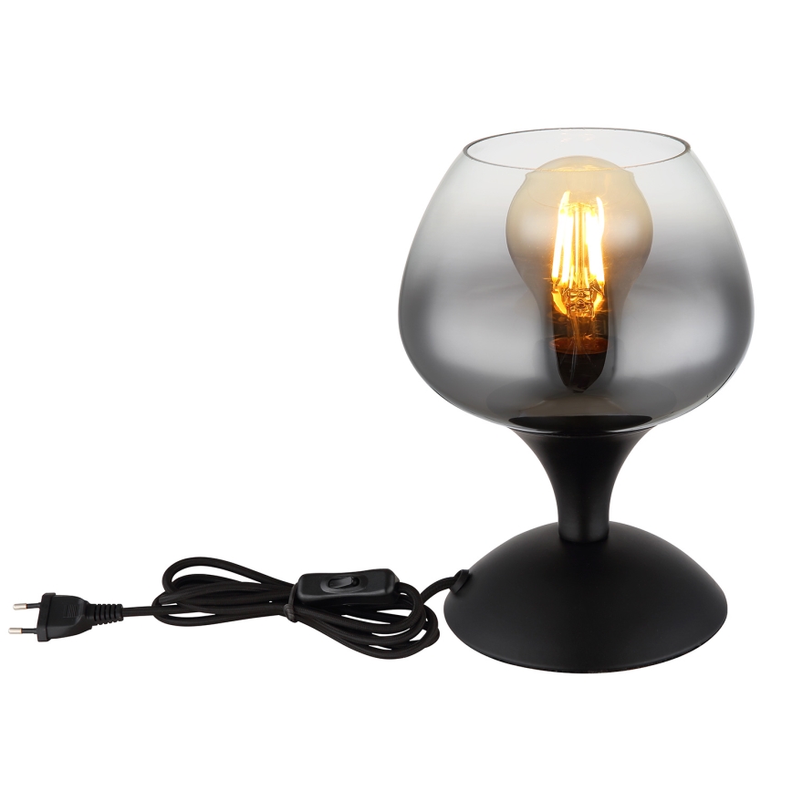 Globo - Pöytävalaisin 1xE27/40W/230V musta