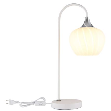 Globo - Pöytävalaisin 1xE27/40W/230V valkoinen