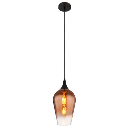 Globo - Kattokruunu johdossa 1xE27/60W/230V halkaisija 18 cm kupari
