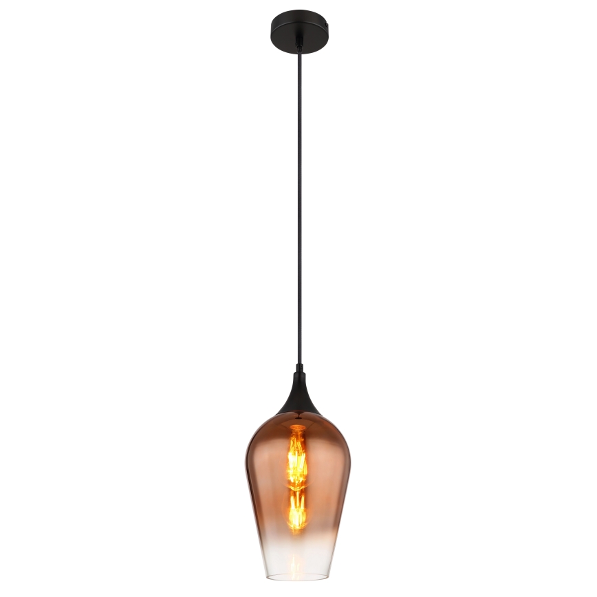 Globo - Kattokruunu johdossa 1xE27/60W/230V halkaisija 18 cm kupari