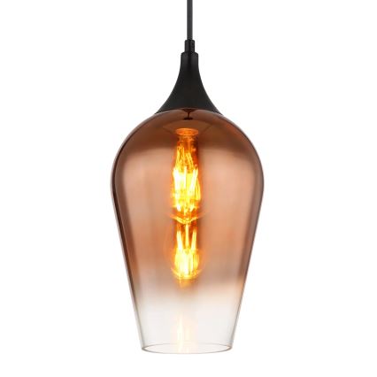 Globo - Kattokruunu johdossa 1xE27/60W/230V halkaisija 18 cm kupari