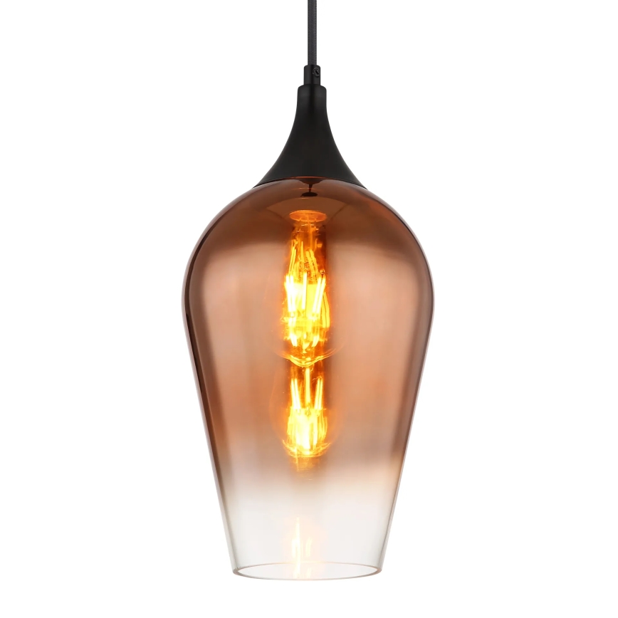 Globo - Kattokruunu johdossa 1xE27/60W/230V halkaisija 18 cm kupari