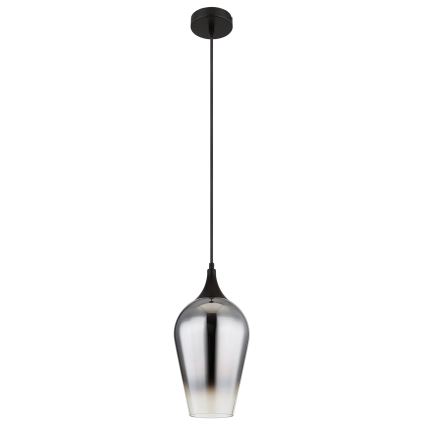 Globo - Kattokruunu johdossa 1xE27/60W/230V halkaisija 18 cm musta