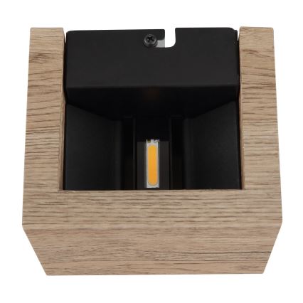 Globo - LED-seinävalaisin LED/8W/230V ruskea