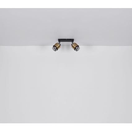Globo - Kohdevalo 2xE27/40W/230V musta/messinki