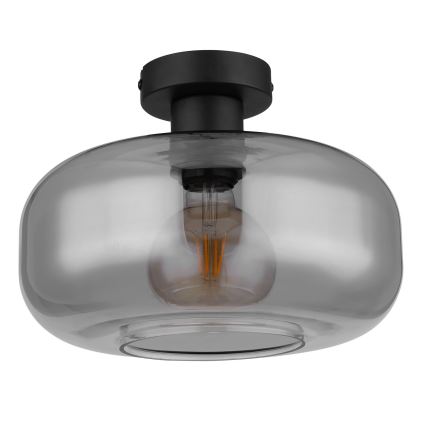 Globo - Kiinteä kattokruunu 1xE27/40W/230V halkaisija 28 cm harmaa