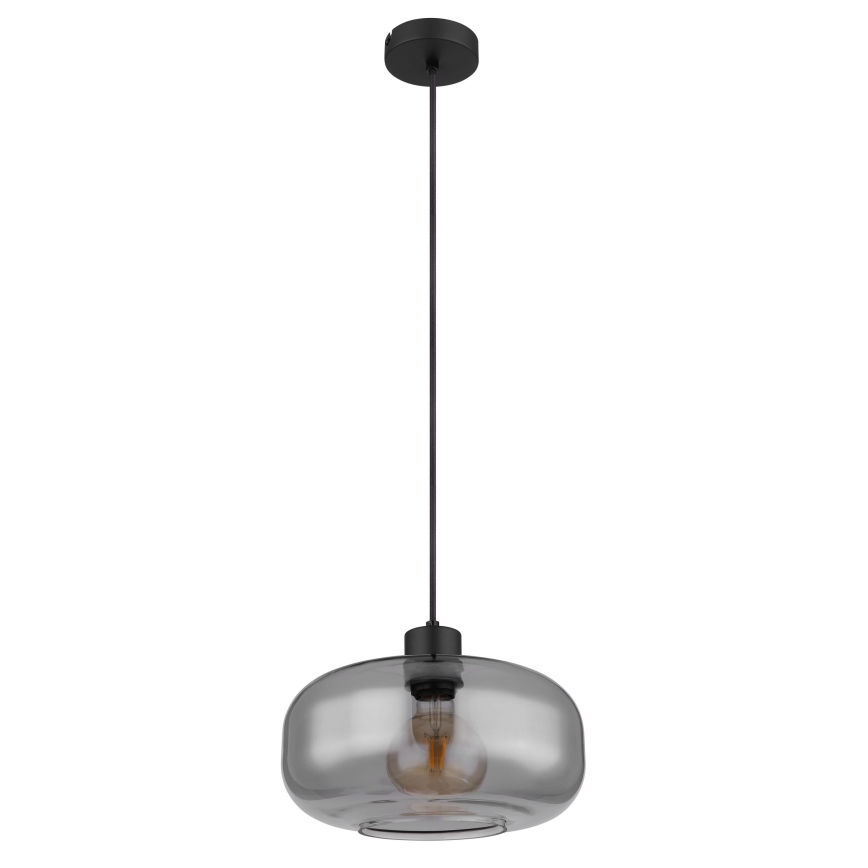 Globo - Kattokruunu johdossa 1xE27/40W/230V halkaisija 28 cm harmaa