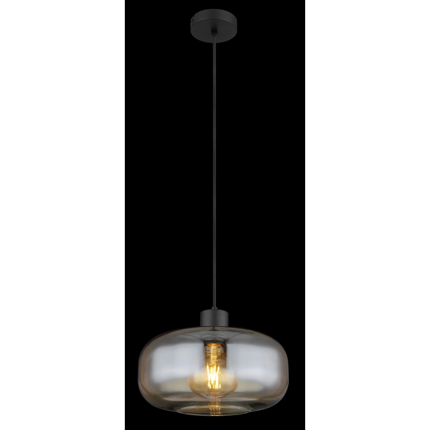 Globo - Kattokruunu johdossa 1xE27/40W/230V halkaisija 28 cm läpinäkyvä