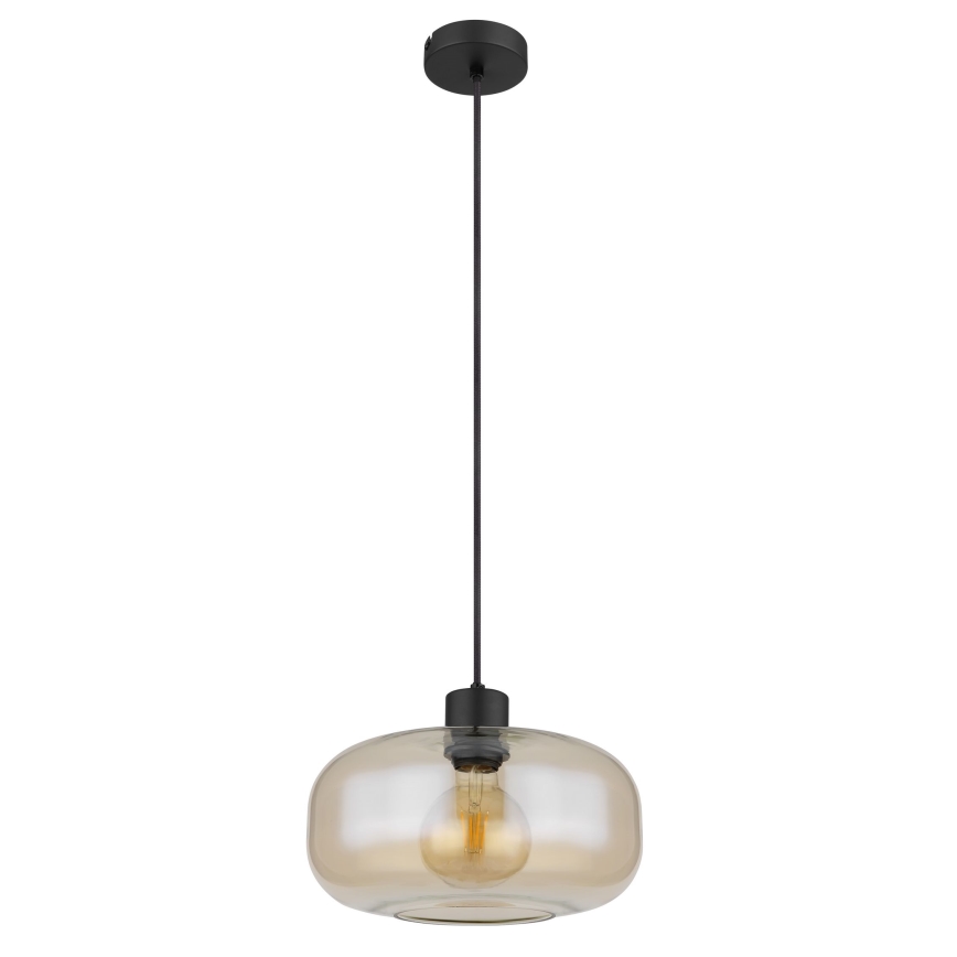 Globo - Kattokruunu johdossa 1xE27/40W/230V halkaisija 28 cm läpinäkyvä