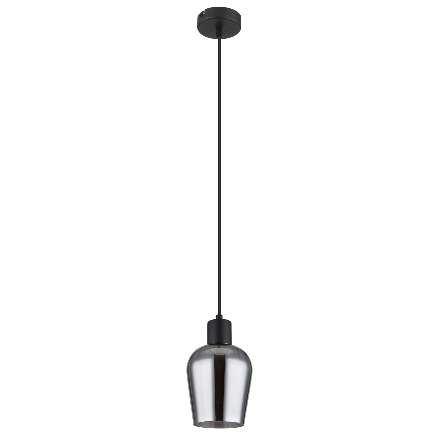 Globo - Kattokruunu johdossa 1xE27/40W/230V halkaisija 13,5 cm musta