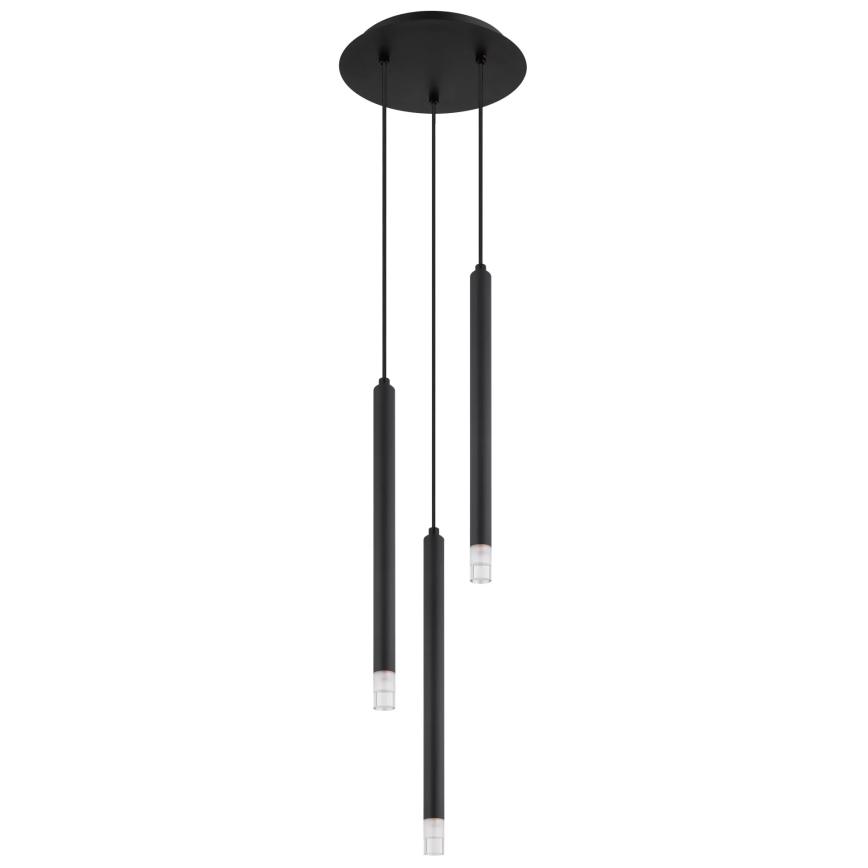 Globo - Kattokruunu johdossa 3xG9/4W/230V halkaisija 24 cm musta