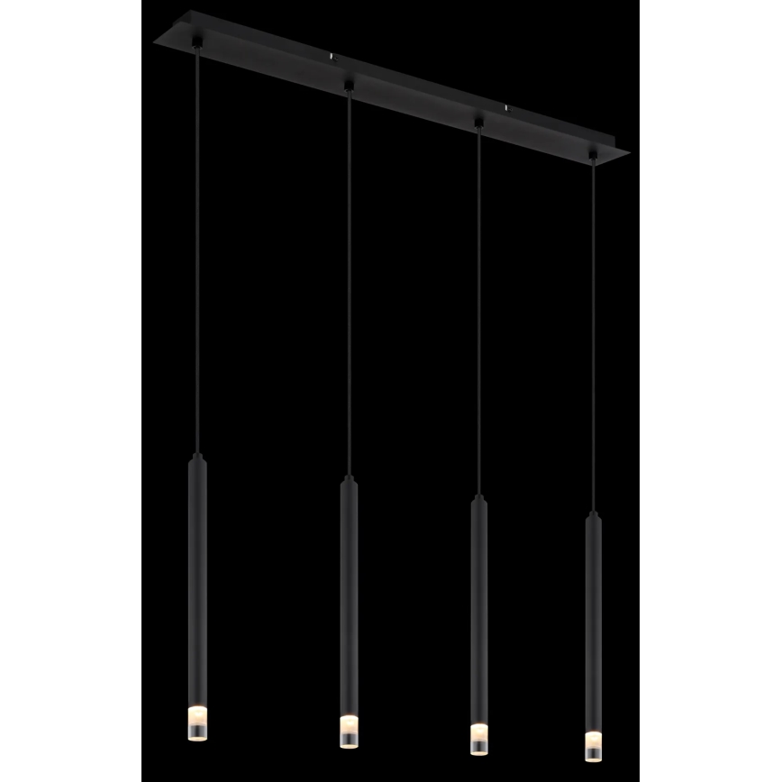Globo - Kattokruunu johdossa 4xG9/4W/230V musta