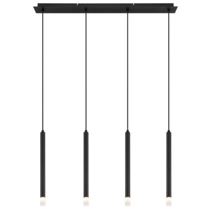 Globo - Kattokruunu johdossa 4xG9/4W/230V musta