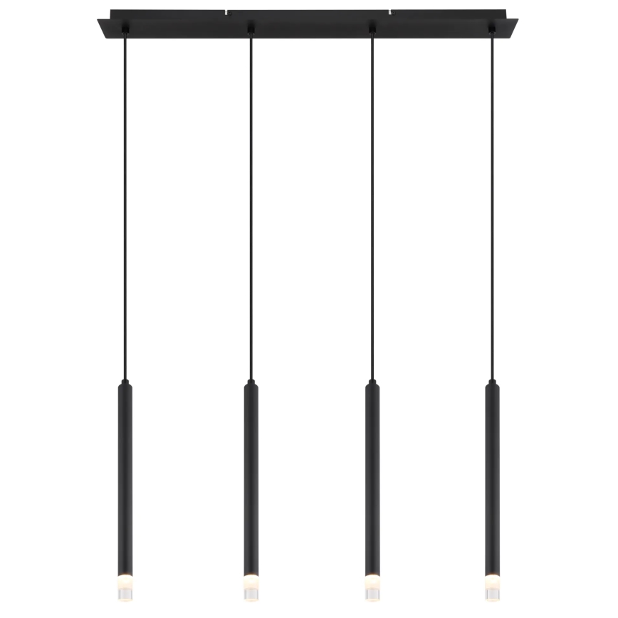 Globo - Kattokruunu johdossa 4xG9/4W/230V musta