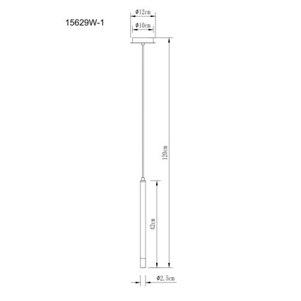 Globo - Kattokruunu johdossa 1xG9/4W/230V halkaisija 12 cm