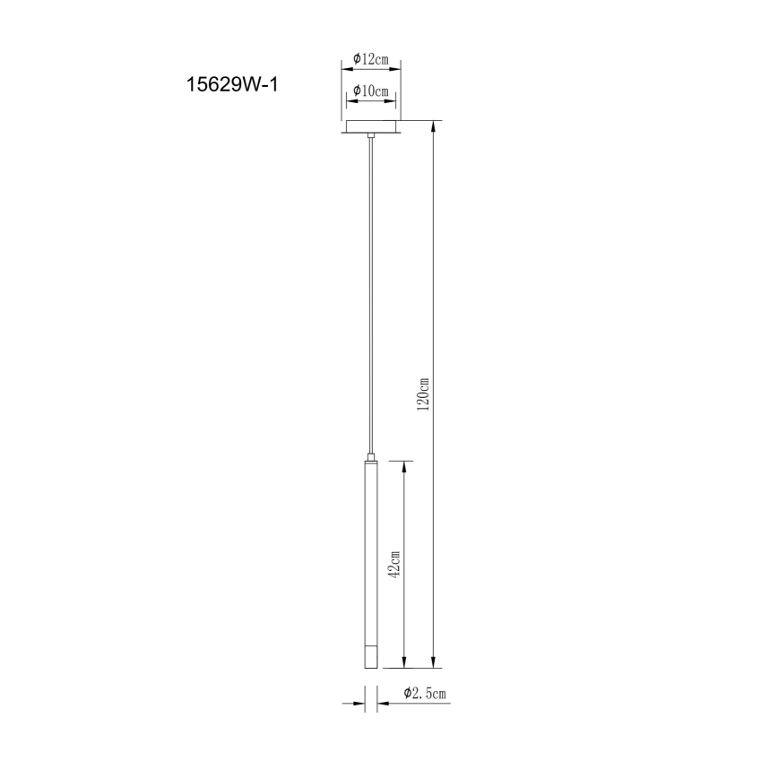 Globo - Kattokruunu johdossa 1xG9/4W/230V halkaisija 12 cm