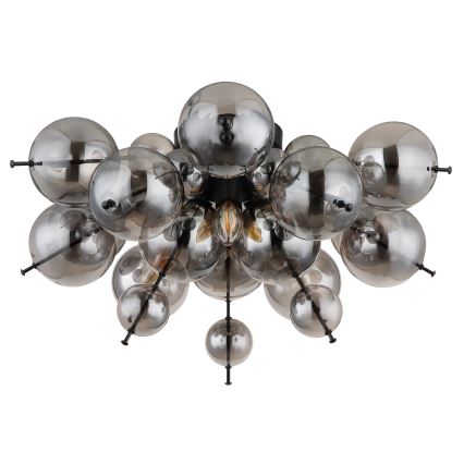 Globo - Kiinteä kattokruunu 3xE14/25W/230V halkaisija 55 cm musta