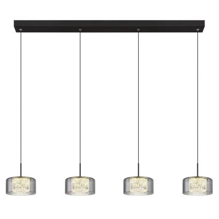 Globo - LED-kattokruunu johdossa 4xLED/8W/230V