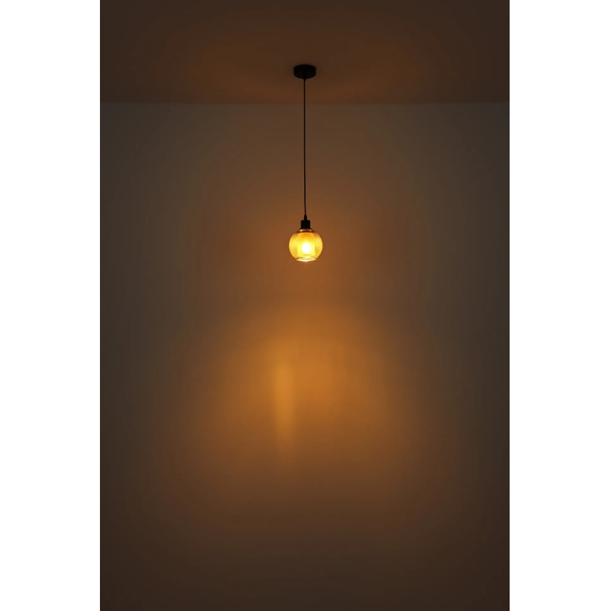Globo - Kattokruunu johdossa 1xE27/25W/230V halkaisija 15 cm kupari