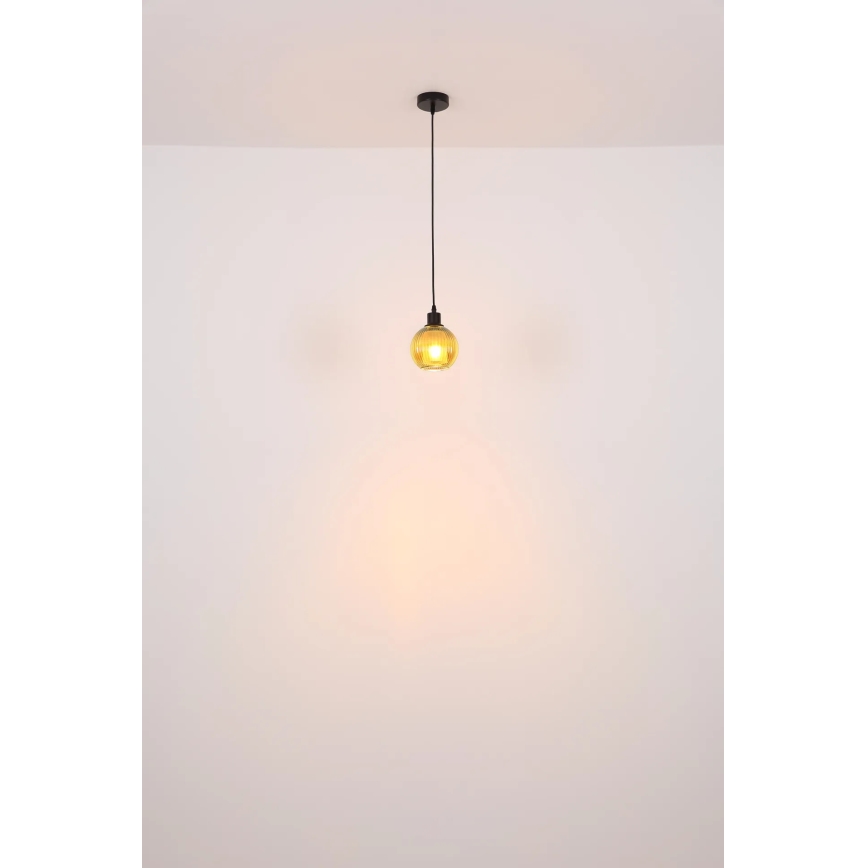 Globo - Kattokruunu johdossa 1xE27/25W/230V halkaisija 15 cm kupari
