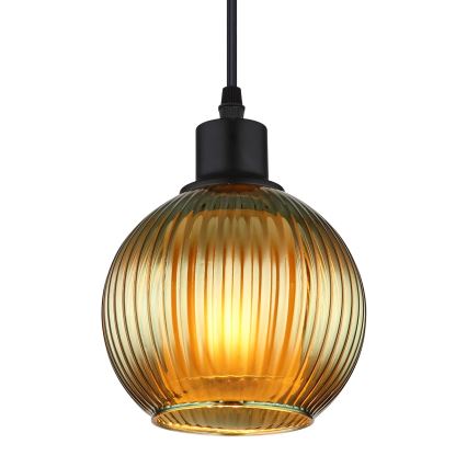 Globo - Kattokruunu johdossa 1xE27/25W/230V halkaisija 15 cm vihreä