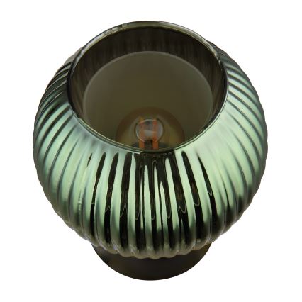 Globo - Pöytävalaisin 1xE27/25W/230V halkaisija 15 cm vihreä