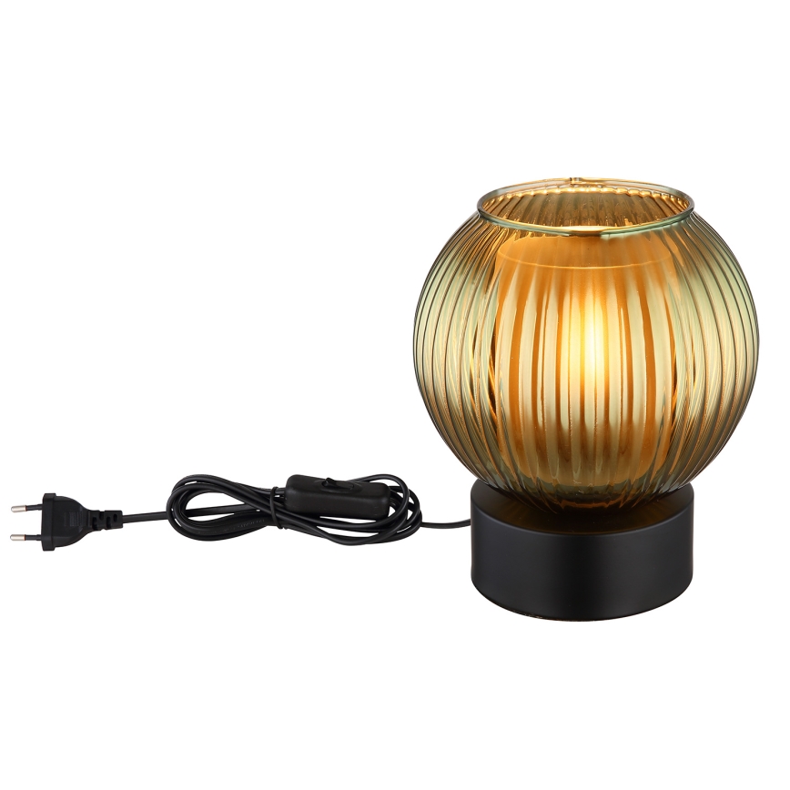Globo - Pöytävalaisin 1xE27/25W/230V halkaisija 15 cm vihreä