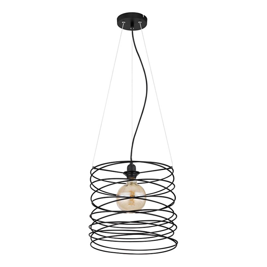 Globo 15640H - TILLY-riippuvalaisin johdolla 1xE27/60W/230V musta