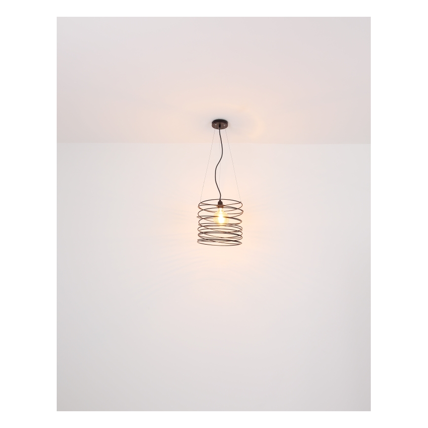 Globo 15640H - TILLY-riippuvalaisin johdolla 1xE27/60W/230V musta