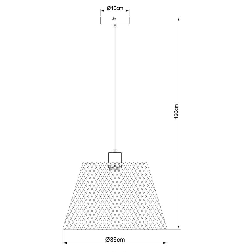 Globo - Kattokruunu johdossa 1xE27/40W/230V halkaisija 36 cm