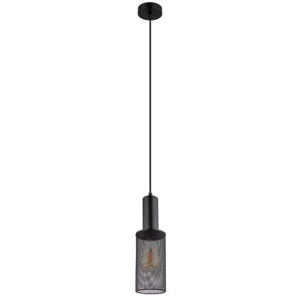 Globo - Kattokruunu johdossa 1xE27/60W/230V musta