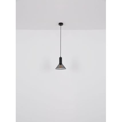 Globo - Kattokruunu johdossa 1xE27/60W/230V musta