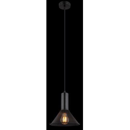 Globo - Kattokruunu johdossa 1xE27/60W/230V musta