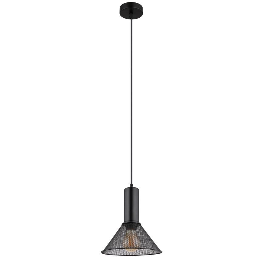 Globo - Kattokruunu johdossa 1xE27/60W/230V musta