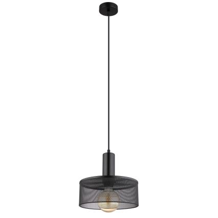 Globo - Kattokruunu johdossa 1xE27/60W/230V musta