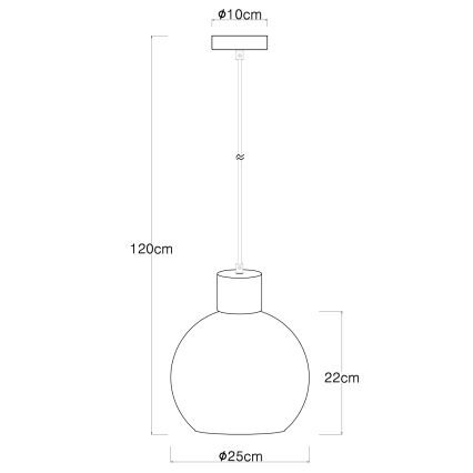 Globo - Ripustettava kattovalaisin 1xE27/40W/230V