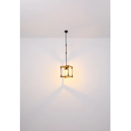 Globo 15691H - Kattokruunu johdossa VERNON 1xE27/60W/230V