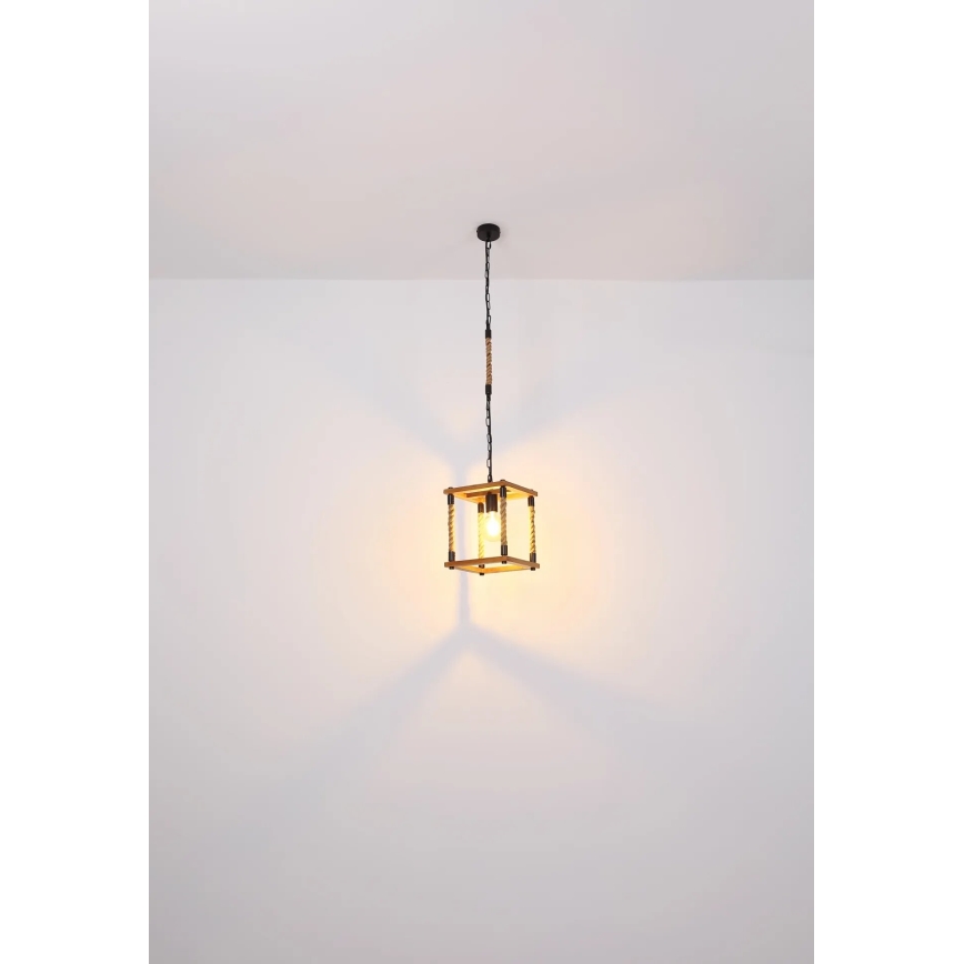 Globo 15691H - Kattokruunu johdossa VERNON 1xE27/60W/230V