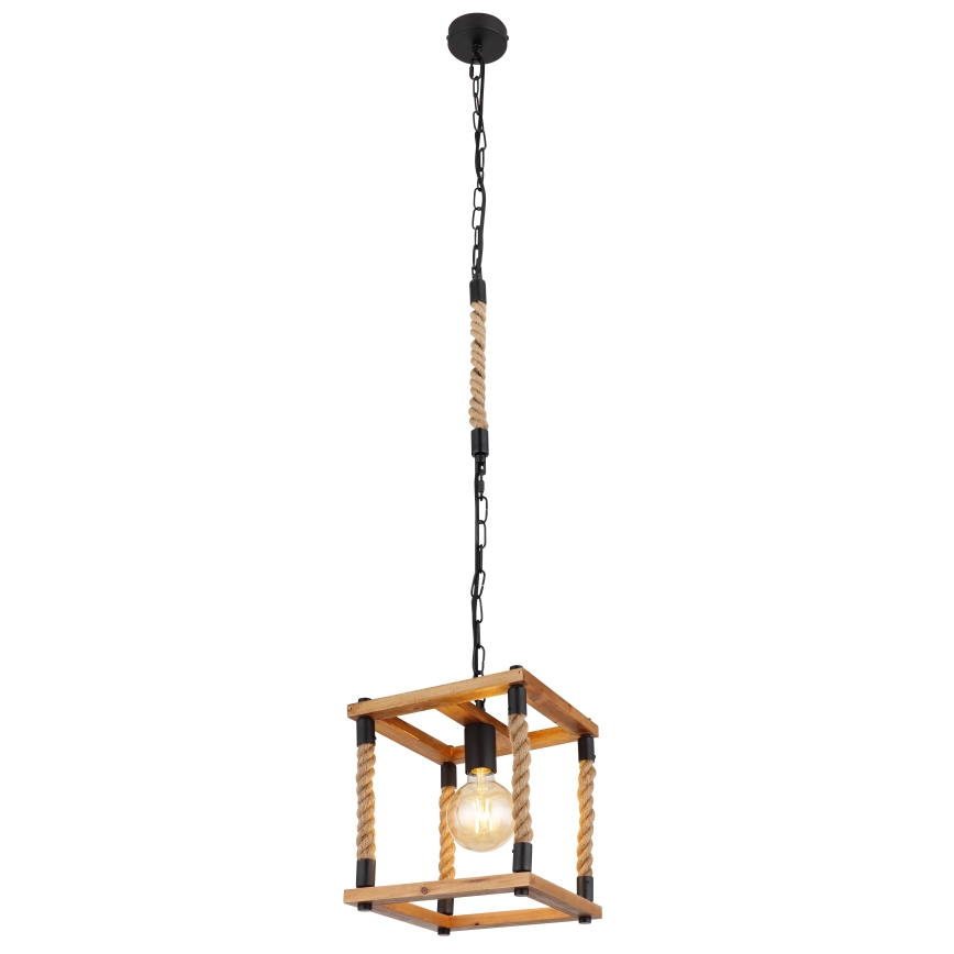 Globo 15691H - Kattokruunu johdossa VERNON 1xE27/60W/230V