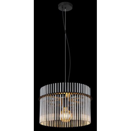 Globo - Kattokruunu johdossa 1xE27/60W/230V halkaisija 40 cm musta
