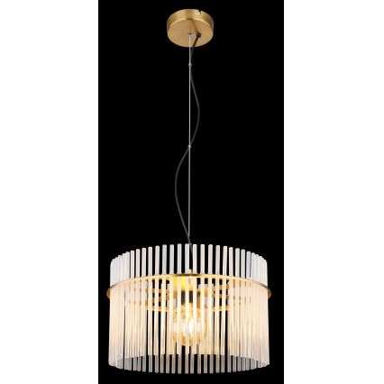 Globo - Kattokruunu johdossa 1xE27/60W/230V halkaisija 40 cm kulta
