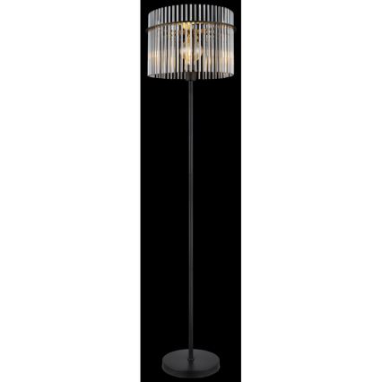 Globo - Lattialamppu 1xE27/60W/230V musta