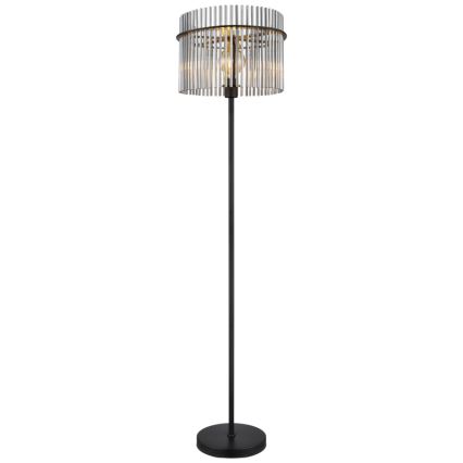 Globo - Lattialamppu 1xE27/60W/230V musta